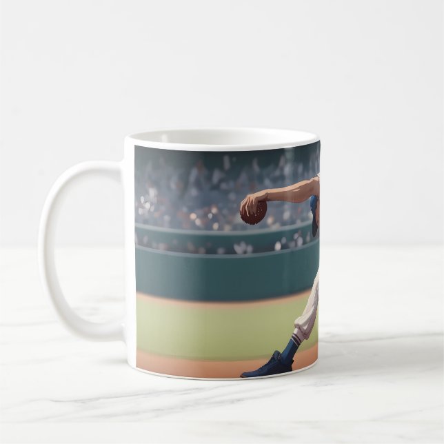 Caneca De Café Vibrant "Less Is More" Abstract Graphic (Esquerda)