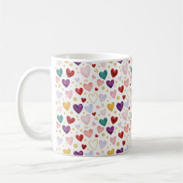Caneca De Café Vibrant Multicolor Watercolor & Gold Confetti