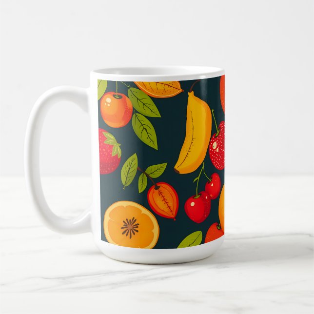 Caneca De Café Vibrant Pop Art Cat Portrait (Esquerda)