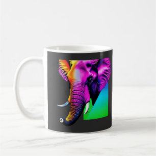 Caneca De Café Vibrante Elefante Porta-copos de Vidro com Caixa d