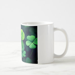 Caneca De Café Vibrante Lucky Quatro Folha - Faísca w