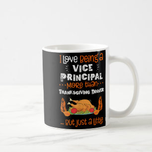 Caneca De Café Vice-Diretor de Ação de Graças - Gráfico Turquia