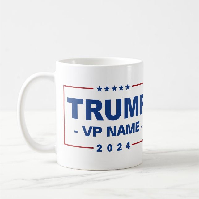 Caneca De Café Vice-presidente da Trump Personalizada 2024 (Esquerda)