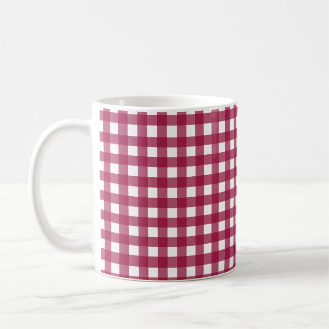 Caneca De Café Vichy Rouge Cerise (Esquerda)