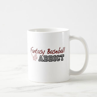 Caneca De Café Viciado do basebol da fantasia