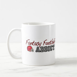 Caneca De Café Viciado do futebol da fantasia