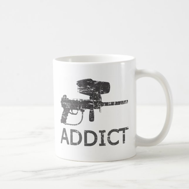 Caneca De Café Viciado do Paintball (Direita)