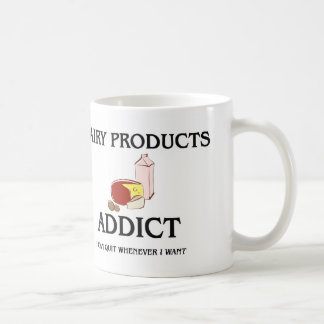 Caneca De Café Viciado dos produtos lácteos