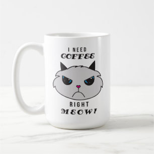 Caneca De Café Viciado em Café Engraçado Gato Fofo Vício em Cafeí