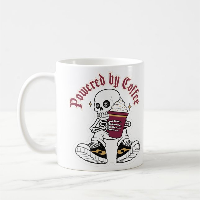 Caneca De Café Viciado em Café Esqueleto (Esquerda)