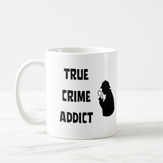 Caneca De Café Viciado em crimes reais (Esquerda)