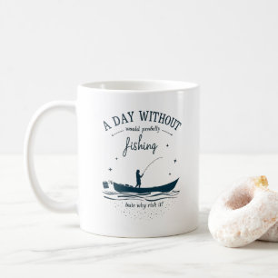 Caneca De Café Viciado em lazer: Abraça Sua Paixão De Pesca!