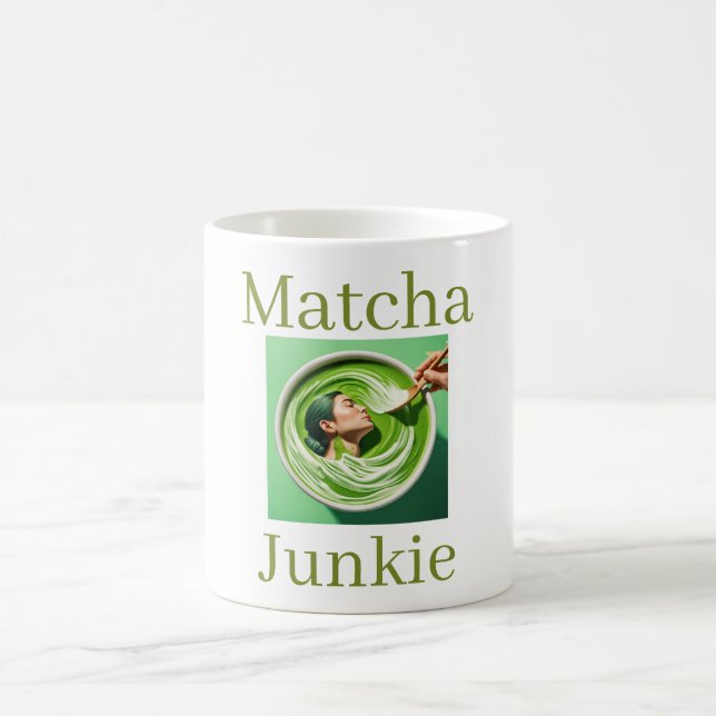 Caneca de Café Viciado em Matcha (Centro)