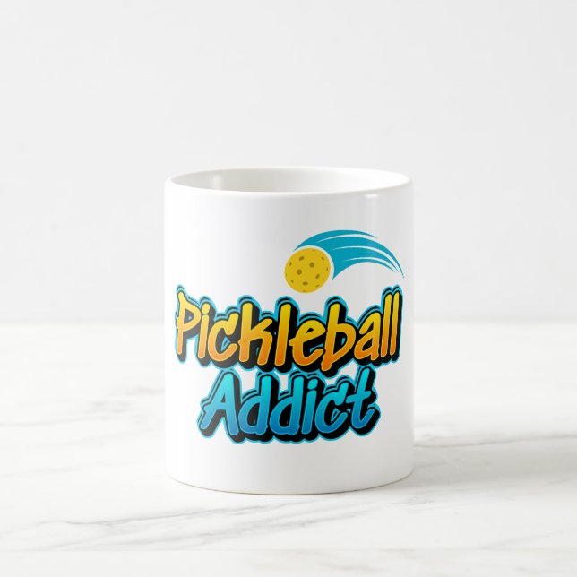 Caneca De Café Viciado em Pickleball (Centro)