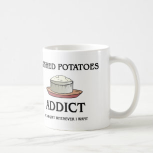 Caneca De Café Viciado triturado das batatas