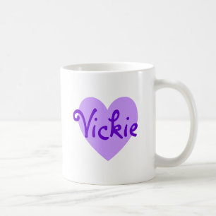 Caneca De Café Vickie no roxo