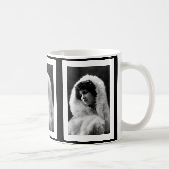 Caneca De Café victorian woman cameo pose (Direita)