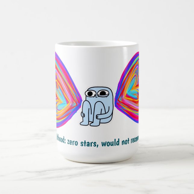 Caneca De Café Vida adulta: zero estrelas (Caneca) (Centro)