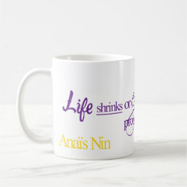 Caneca De Café Vida - Anais Nin