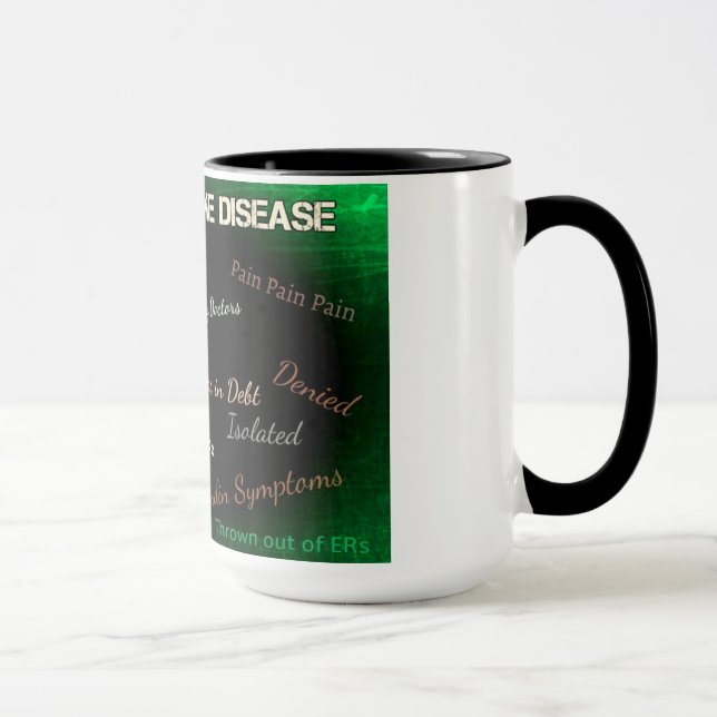 Caneca de Café Vida com Doença de Lyme (Direita)