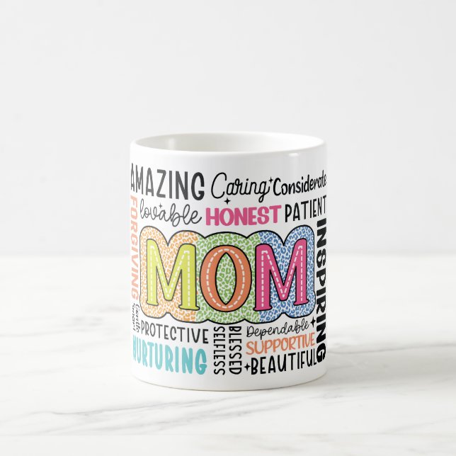Caneca De Café Vida da mãe inspiradora (Centro)