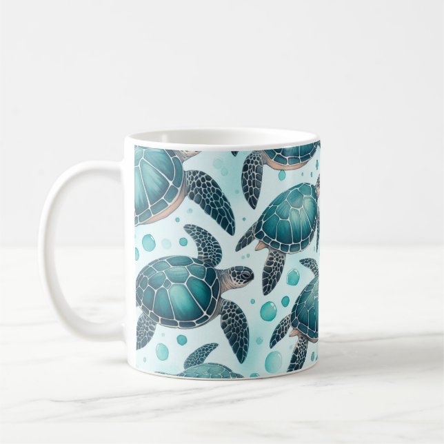 Caneca De Café Vida da Tartaruga Marinha (Esquerda)
