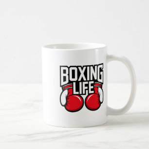 Caneca De Café Vida de Boxe para Boxeadores Profissionais Amadore