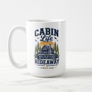 Caneca De Café Vida de Cabana Escondido