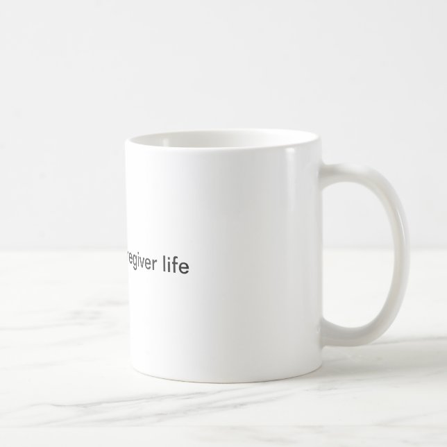 Caneca de café Vida de Cuidador (Direita)