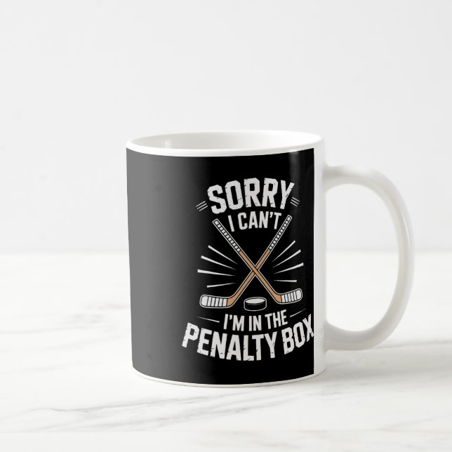Caneca De Café Vida de Hóquei Desculpe Não Posso Estou Na Caixa d (Direita)
