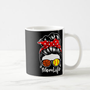 Caneca De Café Vida de Mãe Cabelo Coque Desarrumado Jogadora de S