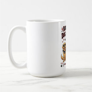 Caneca De Café Vida de Mãe Cachorra Rockin' Golden Retriever Bern