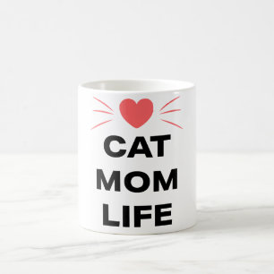 Caneca De Café Vida de Mãe de Gato