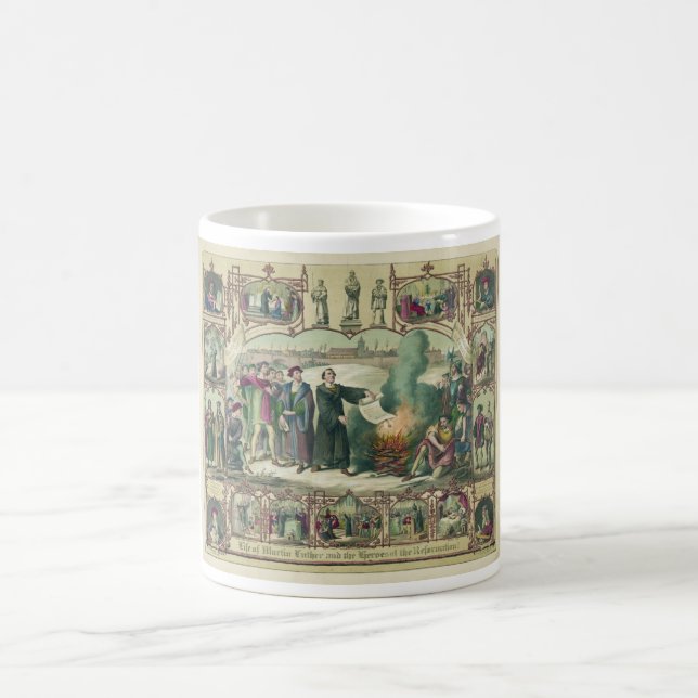 Caneca De Café Vida de Martin Luther & heróis da reforma (Centro)