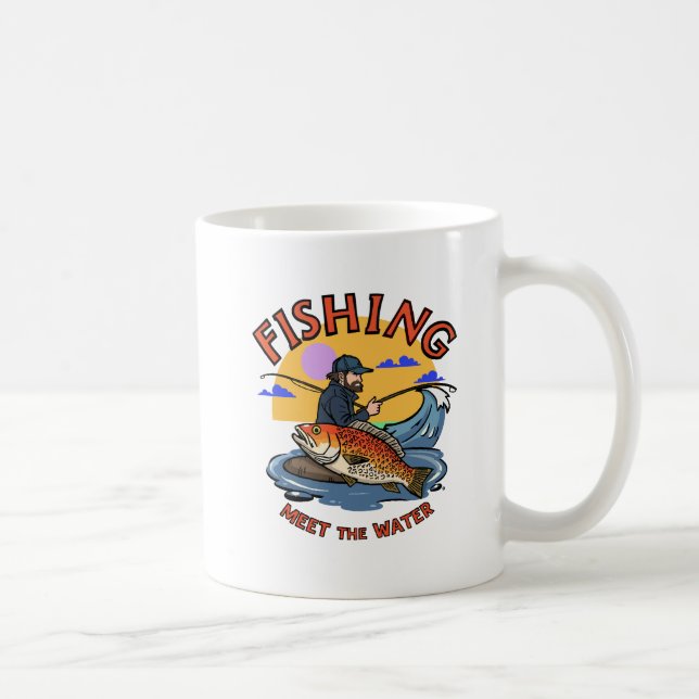 Caneca De Café Vida de Pesca (Direita)