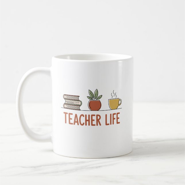 Caneca De Café Vida de Professor (Esquerda)