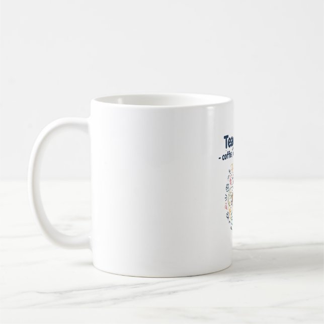 Caneca De Café Vida de Professor — Café, Caos, Compaixão (Esquerda)