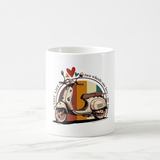 Caneca De Café Vida de Scooter (Centro)