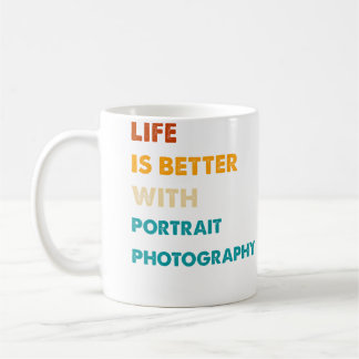 Caneca De Café Vida Divertida É Melhor Com Fotografia De Retrato