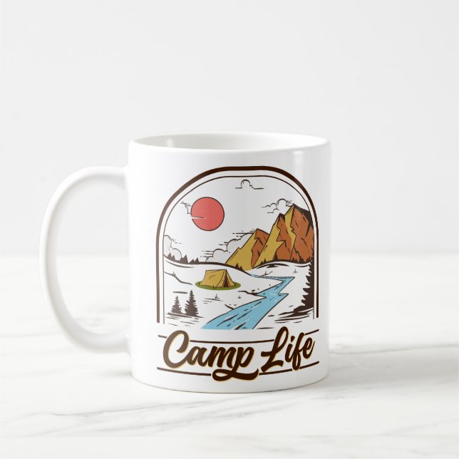 Caneca De Café Vida do acampamento (Esquerda)