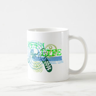 Caneca De Café Vida do carretel no azul