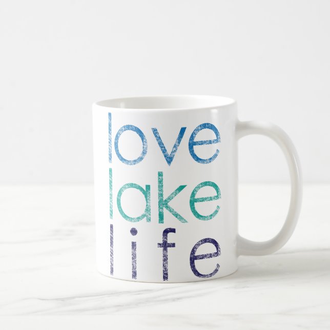 Caneca De Café Vida do lago love (Direita)