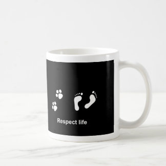 Caneca De Café Vida do respeito - todos importa