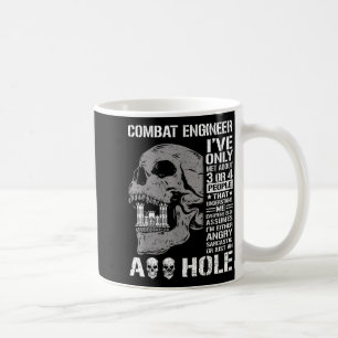 Caneca De Café Vida engraçada de engenheiro de combate não estou