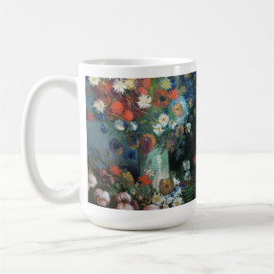 Caneca De Café Vida Estática com Flores de Prados   Vincent Van 