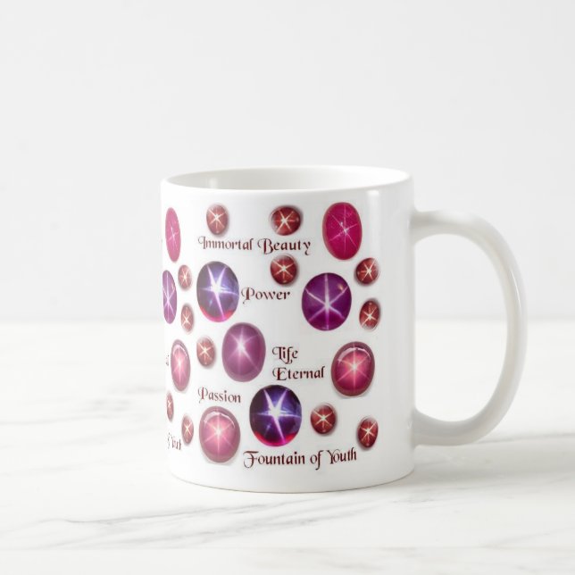 Caneca De Café Vida eterna: A Estrela de Sangue Ruby (Direita)