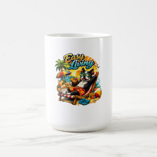 Caneca De Café Vida Fácil do Boston Terrier
