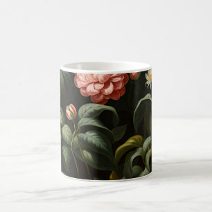 Caneca De Café Vida Floral Botânica Vintage de Jardim