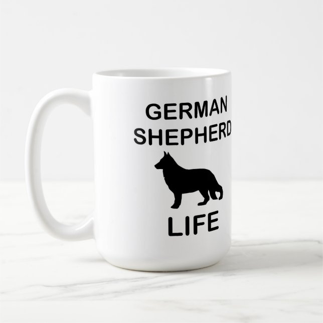 Caneca De Café vida german shepherd (Esquerda)