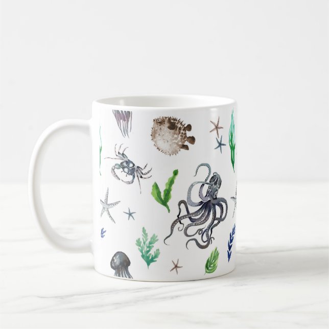 CANECA DE CAFÉ VIDA MARINHA (Esquerda)